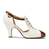 PRE-ORDER Sylvie Vintage Shoes Wide (Walnut/Ivory)