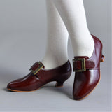 Kensington 18th Century Shoes Wide (Bordeaux)