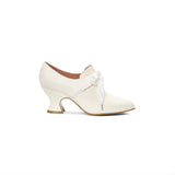 Pompadour Leather 18th Century Shoes (Ivory)