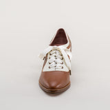 Bernadette Edwardian Oxfords (Tan/Ivory)