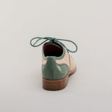Gladys Vintage Cap Toe Oxfords (Sage/Buff)