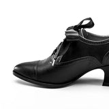 Lucille Edwardian Oxfords (Black/Black)