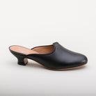 Sophie 18th Century Leather Mules (Black)(1760-1790)